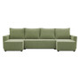 Rohová rozkládací sedací souprava LUCCA U model 2 Olivová