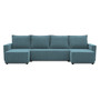 Rohová rozkládací sedací souprava LUCCA U model 2 Modrá