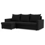 Rohová rozkládací sedací souprava VERONA model 2 Černá - galerie #2