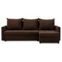 Rohová rozkládací sedací souprava VERONA model 2 Hnědá