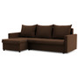 Rohová rozkládací sedací souprava VERONA model 2 Hnědá - galerie #1