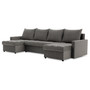 Rohová rozkládací sedací souprava U VERONA Šedá - galerie #1