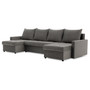 Rohová rozkládací sedací souprava U VERONA model 2 Šedá - galerie #2