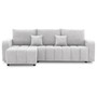 Rohová rozkládací sedací souprava Modena II Světle šedá