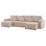 Rohová rozkládací sedací souprava U Modena I Béžová - galerie #2