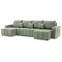Rohová rozkládací sedací souprava U Modena II Olivová - galerie #2