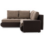 Rohová rozkládací sedací souprava TOKIO V PRO II Levá Cappuccino + Hnědá - galerie #2