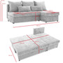 Rohová rozkládací sedací souprava VENEZIA model 2 - galerie #11