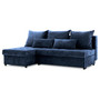 Rohová rozkládací sedací souprava VENEZIA model 2 Modrá - galerie #3