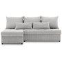 Rohová rozkládací sedací souprava VENEZIA I MODEL 2 Světle šedá