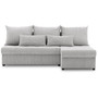 Rohová rozkládací sedací souprava VENEZIA I MODEL 2 Světle šedá - galerie #1