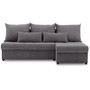 Rohová rozkládací sedací souprava VENEZIA I MODEL 2 Tmavě šedá - galerie #1