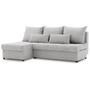 Rohová rozkládací sedací souprava VENEZIA I Světle šedá - galerie #3