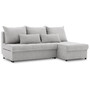 Rohová rozkládací sedací souprava VENEZIA I Světle šedá - galerie #2