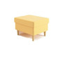 Kvalitní čalouněný taburet (podnožka) Žlutá - galerie #1