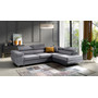 Rozkládací rohová sedací souprava 150 ETHAM Pravá Šedá