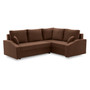 Rohová rozkládací sedací souprava GRANDE PLUS - mikro Pravá Hnědá - galerie #1