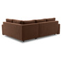 Rohová rozkládací sedací souprava GRANDE PLUS - mikro Pravá Hnědá - galerie #2