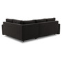 Rohová rozkládací sedací souprava GRANDE PLUS - mikro Pravá Černá - galerie #2