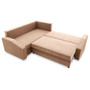 Rohová rozkládací sedací souprava GRANDE PLUS - mikro Levá Cappuccino - galerie #3