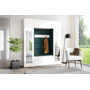 Předsíňová stěna AMI 32 Se zrcadlem Bílá Lahvová zelená