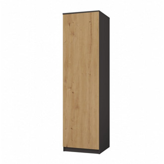 Šatní skříň SD-50 - antracit / dub artisan