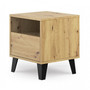 Noční stolek Scandi 1S - dub artisan - galerie #1