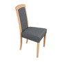 Jídelní židle ROMA 7 Bílá Tkanina 19B - galerie #1