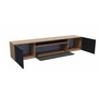 Závěsný televizní stolek RTV Neo 200 cm Dub artisan - černá - galerie #1