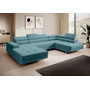 Rohová rozkládací sedací souprava U 273 SID Pravá Tyrkysová