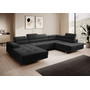Rohová rozkládací sedací souprava U 273 SID Pravá Černá