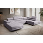Rohová rozkládací sedací souprava U 273 SID Pravá Šedá
