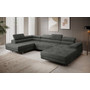 Rohová rozkládací sedací souprava U 273 SID Levá Tmavě šedá