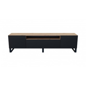 Televizní stolek RTV Leo Dub artisan-černá 200 cm