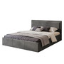 Čalouněná postel SOAVE rozměr 180x200 cm Tmavě šedá