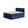 Čalouněná postel PRADA rozměr 140x200 cm Tmavě modrá - galerie #4