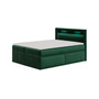 Čalouněná postel PRADA rozměr 140x200 cm Zelená - galerie #2