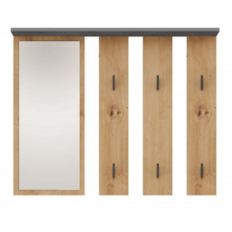 Věšák PARMA - dub artisan/antracit