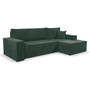 Rozkládací rohová sedací souprava TOTTI Zelená Pravá