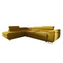 Rozkládací rohová sedací souprava 151 ALEXANDR Levá Žlutá