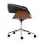 Kancelářská židle Coral - černá/ořech - galerie #2
