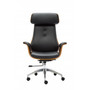 Kancelářská židle Frodo - černá/ořech - galerie #2