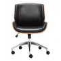 Kancelářská židle Ron - černá/ořech - galerie #1