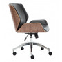 Kancelářská židle Ron - černá/ořech - galerie #3