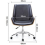 Kancelářská židle Ron - černá/ořech - galerie #4