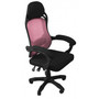 Kancelářská židle Oscar - černá/růžová - galerie #2