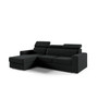 Rohová rozkládací sedací souprava ADELA Černá Levá