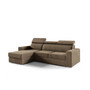 Rohová rozkládací sedací souprava ADELA Hnědá Levá