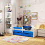 Dětská postel SMILE 160x80 cm - modrá - galerie #3
