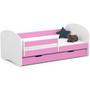 Dětská postel SMILE 180x90 cm - růžová